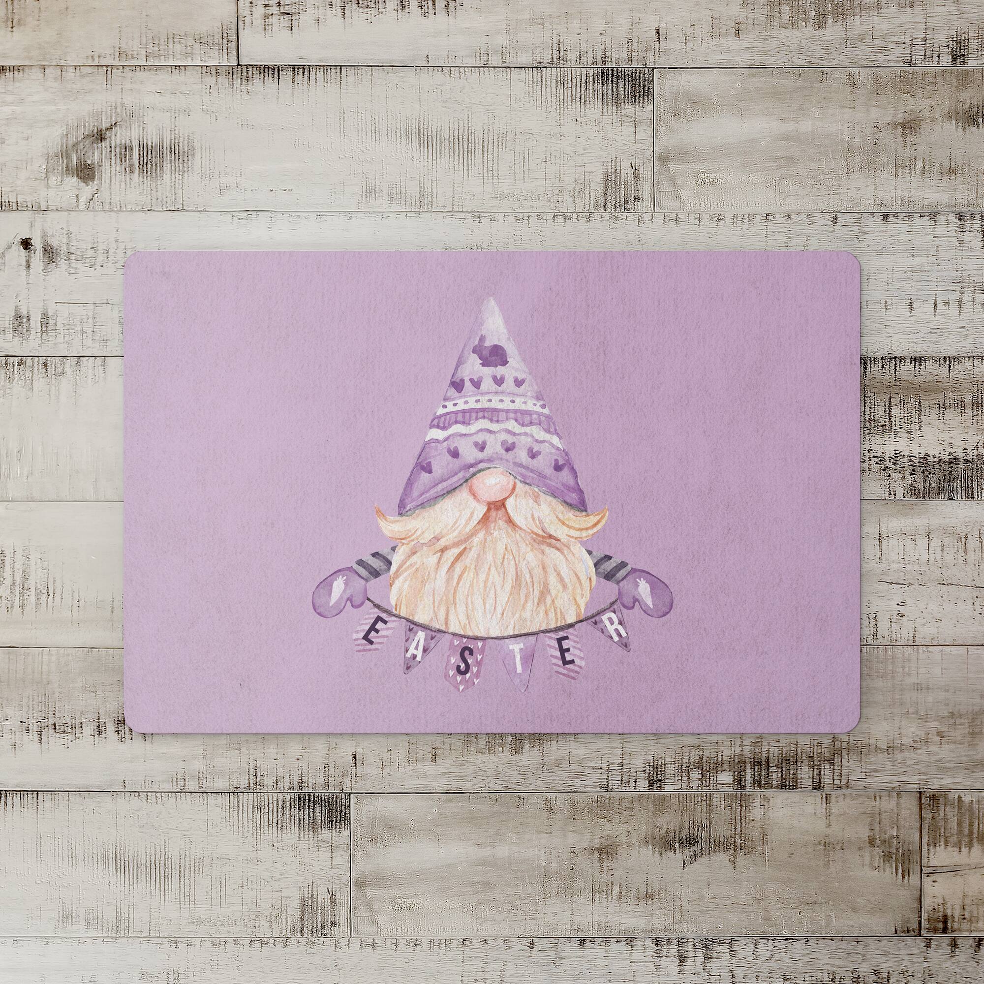 Easter Gnome Banner Mat 27" x 18" Floor Mat